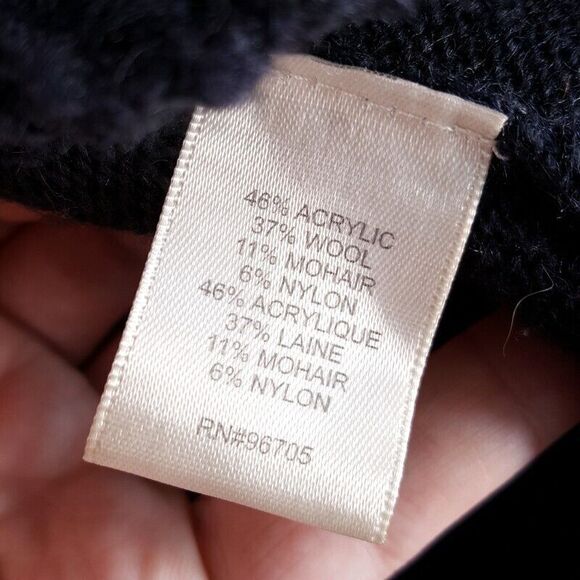 REBECCA TAYLOR Sweater Womens Small Purple Vest Open Wool Blend Fluffy Applique - Picture 4 of 7